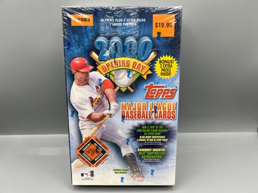 2000 Topps Opening Day Baseball Factory Sealed Retail Box