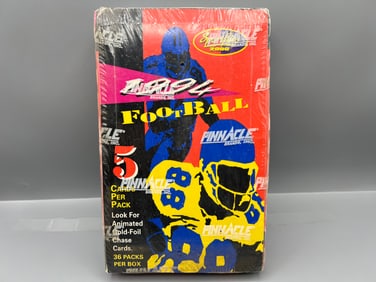 1994 Pinnacle Sportsflics 2000 Football Factory Sealed Wax Box