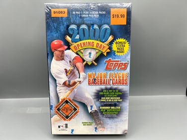 2000 Topps Opening Day Baseball Factory Sealed Retail Box