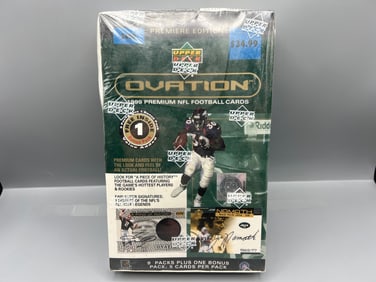 1999 Upper Deck Ovation Football Factory Sealed Retail Box