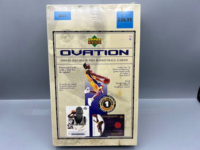 2000-01 Upper Deck Ovation Basketball Factory Sealed Retail Box - Tough box!: 2000-01 Upper Deck Ovation Basketball Factory Sealed Retail Box - Tough
