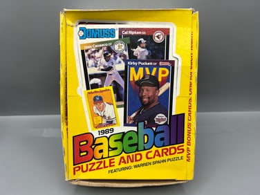 1989 Donruss Baseball Partial Wax Box - 29 Packs - Missing 7 Packs