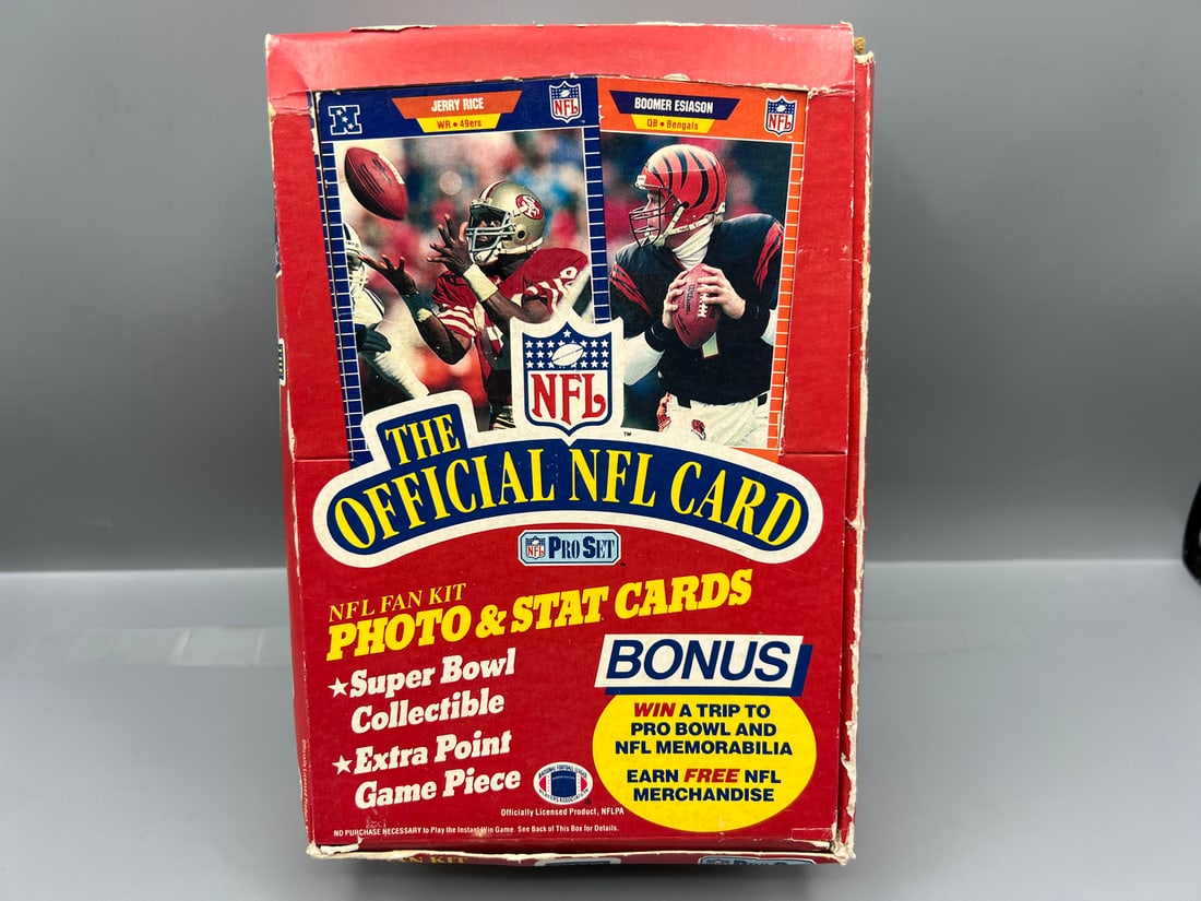 1989 Pro Set Football Series 1 Complete Wax Box (1 of 2)