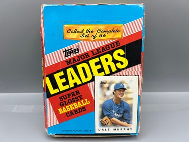 1986 Topps League Leaders Super Glossy Minis Baseball Complete Wax Box