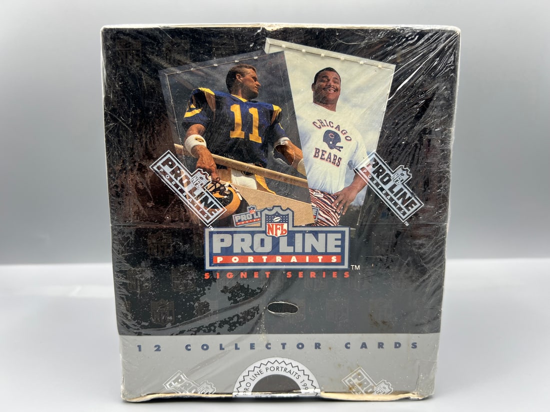 1991 Pro Line Portraits Signet Series Football Factory Sealed Wax Box (1 of 2)