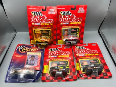 Lot of (5) Assorted NASCAR Racing 1/64 Die Cast Cars