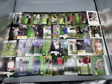Lot of Assorted Golf Trading Cards W/ Stars & Tiger Woods Rookie Cards