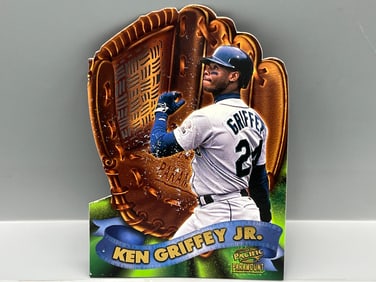 1998 Pacific Paramount Ken Griffey Jr. Fielder's Choice Die Cut Insert #16 - Paper loss
