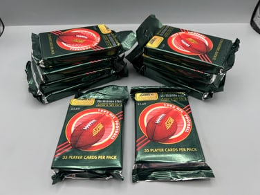 Lot of (10) 1992 Score Football Factory Sealed Super Packs