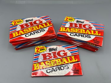 Lot of (15) 1988 Topps Big 2nd Series Baseball Wax Packs - Some Packs Are Opened On Back