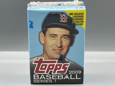 2009 Topps Series One Baseball Factory Sealed 56 Card Cereal Box