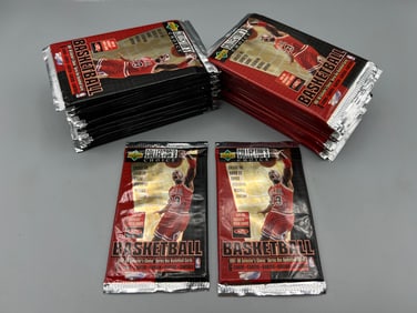 Lot of (36) 1997-98 Upper Deck Collector's Choice Basketball Factory Sealed Wax Packs - Most packs