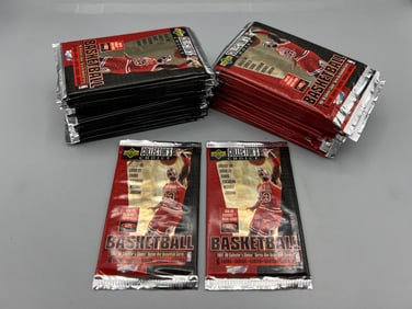 Lot of (36) 1997-98 Upper Deck Collector's Choice Basketball Factory Sealed Wax Packs - Most packs
