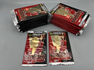 Lot of (36) 1997-98 Upper Deck Collector's Choice Basketball Factory Sealed Wax Packs - Most packs
