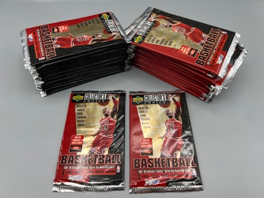 Lot of (36) 1997-98 Upper Deck Collector's Choice Basketball Factory Sealed Wax Packs - Most packs