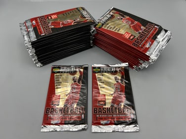 Lot of (36) 1997-98 Upper Deck Collector's Choice Basketball Factory Sealed Wax Packs - Most packs