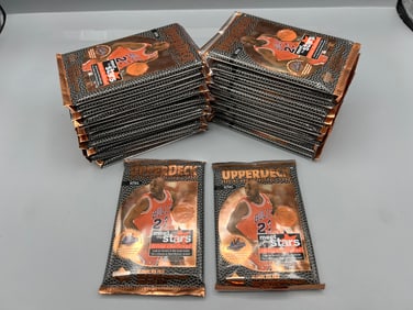 Lot of (26) 1996-97 Upper Deck Basketball Series 2 Retail Packs - Most packs appear to have cards