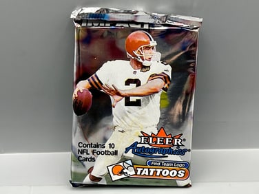 2000 Skybox Impact Football Factory Sealed Hobby Pack - Possible Tom Brady RC