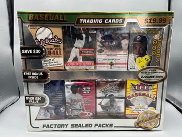 Early 2000s Baseball Vintage Sports Championship Collection Factory Sealed Repack Box