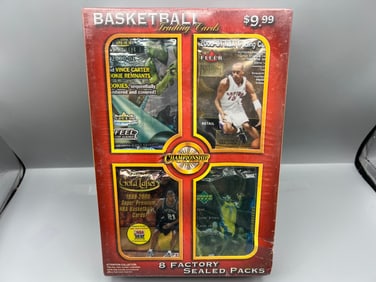 Late 1990s & Early 2000s Basketball Vintage Sports Premium Championship Collection Factory Sealed 8