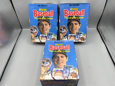 Lot of (3) 1988 Donruss Baseball Wax Boxes - (2) Boxes Are Complete & (1) Is Missing 2 Packs