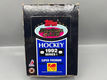 1992 Topps Stadium Club Series 1 Hockey Complete Wax Box
