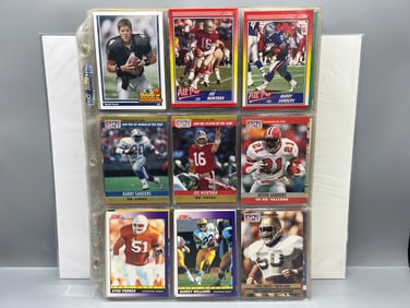 Lot of Assorted 1980s & 90s Football & Basketball Cards W/ Some Stars & RCs