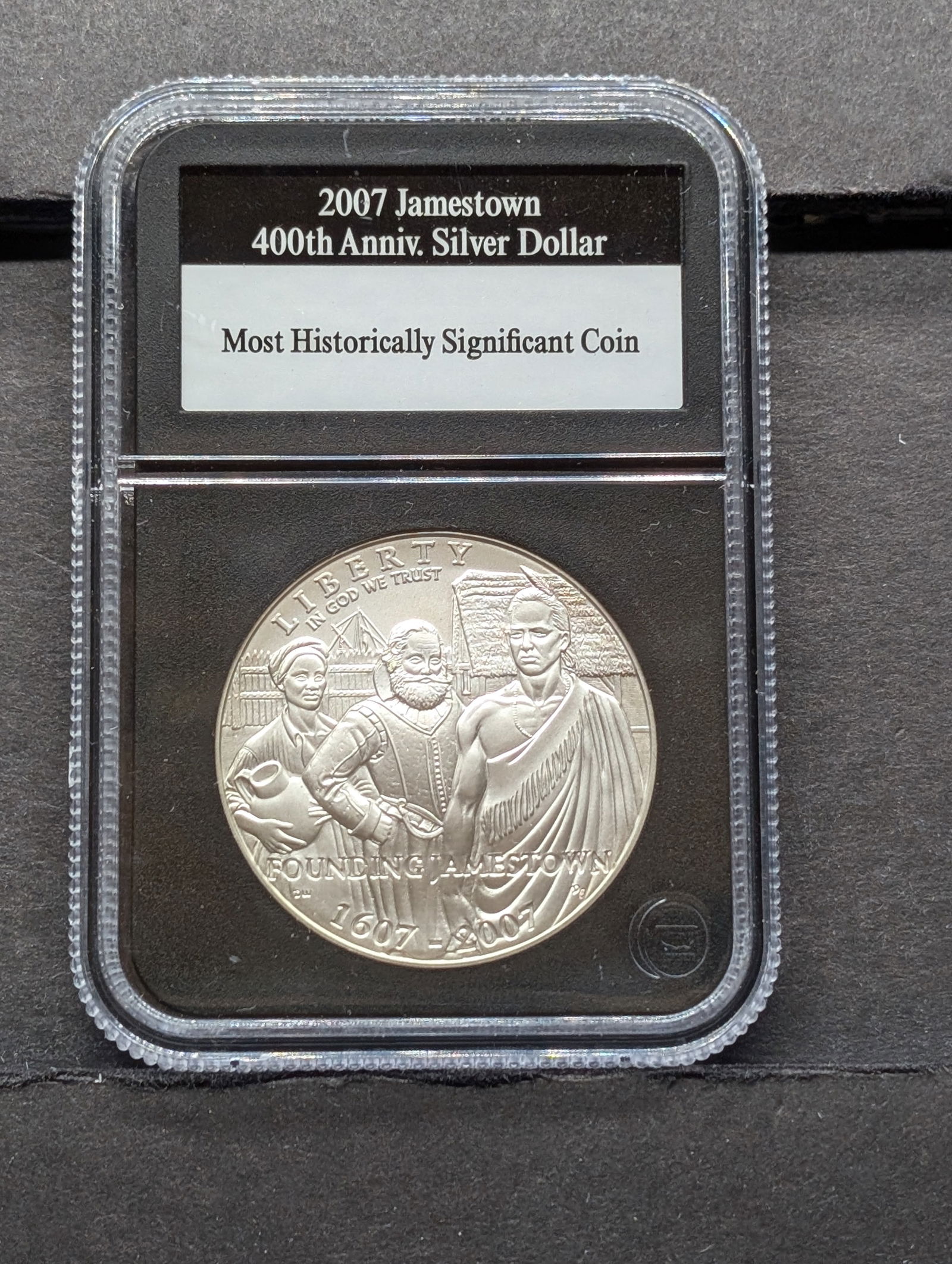 2007-P UNC Jamestown 400th Anniv. Commemorative Silver Dollar - PCS Stamps & Coins GUARANTEED