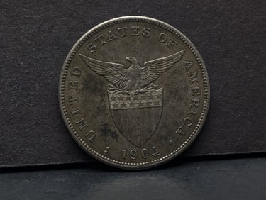1904-S Philippines U.S. Commonwealth One Peso BU/MS, 90% Silver