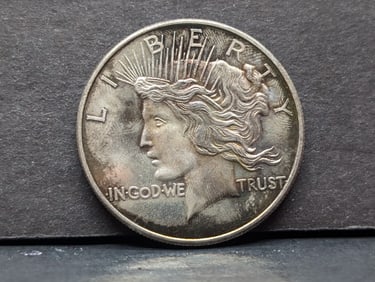 1 Oz. .999 FINE SILVER Peace Dollar Designed Round
