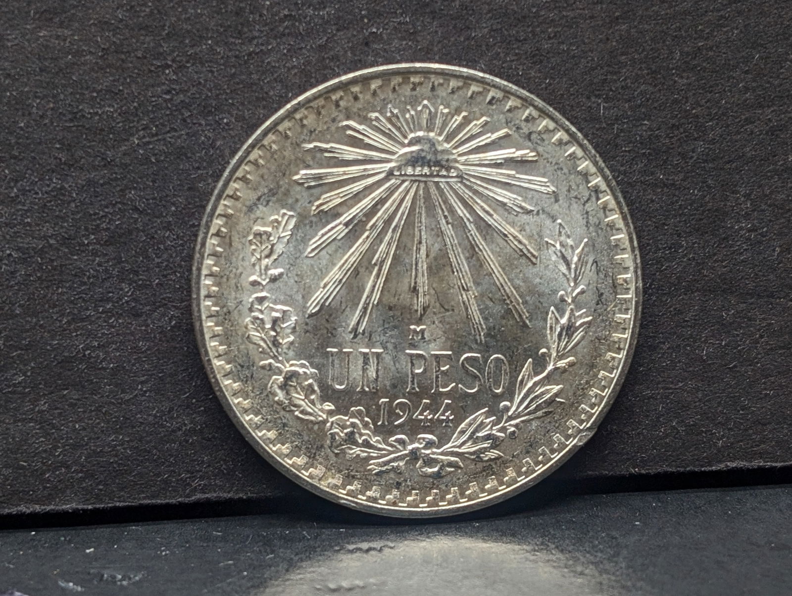 1944 Mexico One Peso - 72% silver (1 of 4)