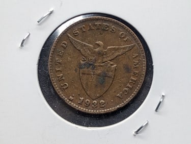1932-M Philippines 1 Centavos Large Cent