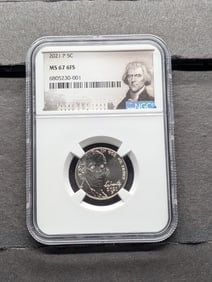 2021-P Jefferson Nickel - NGC MS67 6FS
