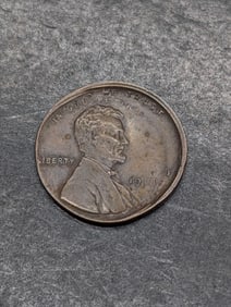 1918 "BIG ERROR" VERY RARE! (No Mint Mark) Lincoln Cent Both Obverse and Reverse Double Die Struck