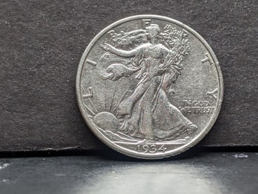 1934-S Walking Liberty Half Dollar **AU**