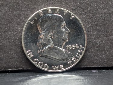 **GEM PROOF** 1956 T-1 Franklin Silver Half Dollar