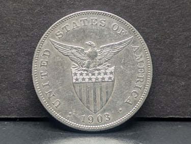 1903(S) Philippines US Commonwealth Peso BU/MS, 90% Silver