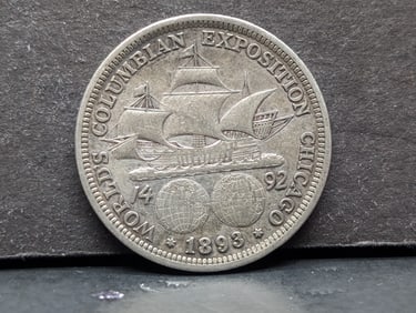1893 Columbian Exposition Silver Half Dollar