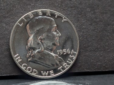1956 PROOF T-1 Franklin Silver Half Dollar