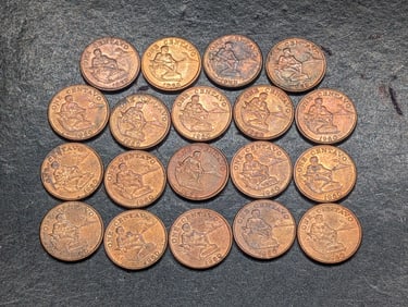 (15) 1960 & (4) 1963 Philippines 1 Centavo UNC