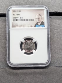 2022-P Roosevelt Dime - NGC MS68 FT