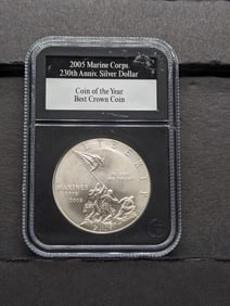 2005-P UNC Marine Corps 230th Anniv. Commemorative Silver Dollar - PCS Stamps & Coins GUARANTEED