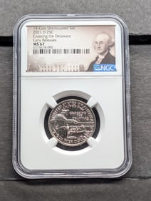 2021-D Crossing the Delaware Quarter - NGC MS67 *Early Release*