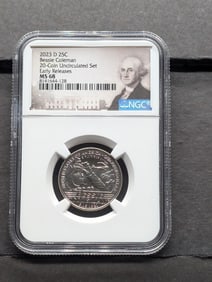 2023-D Bessie Coleman Quarter - NGC MS68 *Early Release*