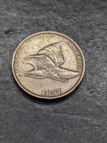 **FINE/VF** 1857 Flying Eagle Cent