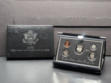 1992-S U.S. Mint Premier Silver Proof Set in OGP