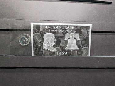 1959 PROOF Benjamin Franklin Silver Half Dollar