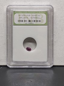 Authentic Gemstone!! Natural Sri Lanka Ruby!! - Slabbed