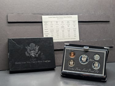1996-S U.S. Mint Premier Silver Proof Set in OGP w/ COA