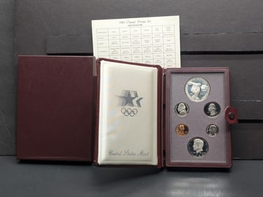 1983-S U.S. Mint Prestige Set in OGP w/ COA - Olympic Discus Thrower